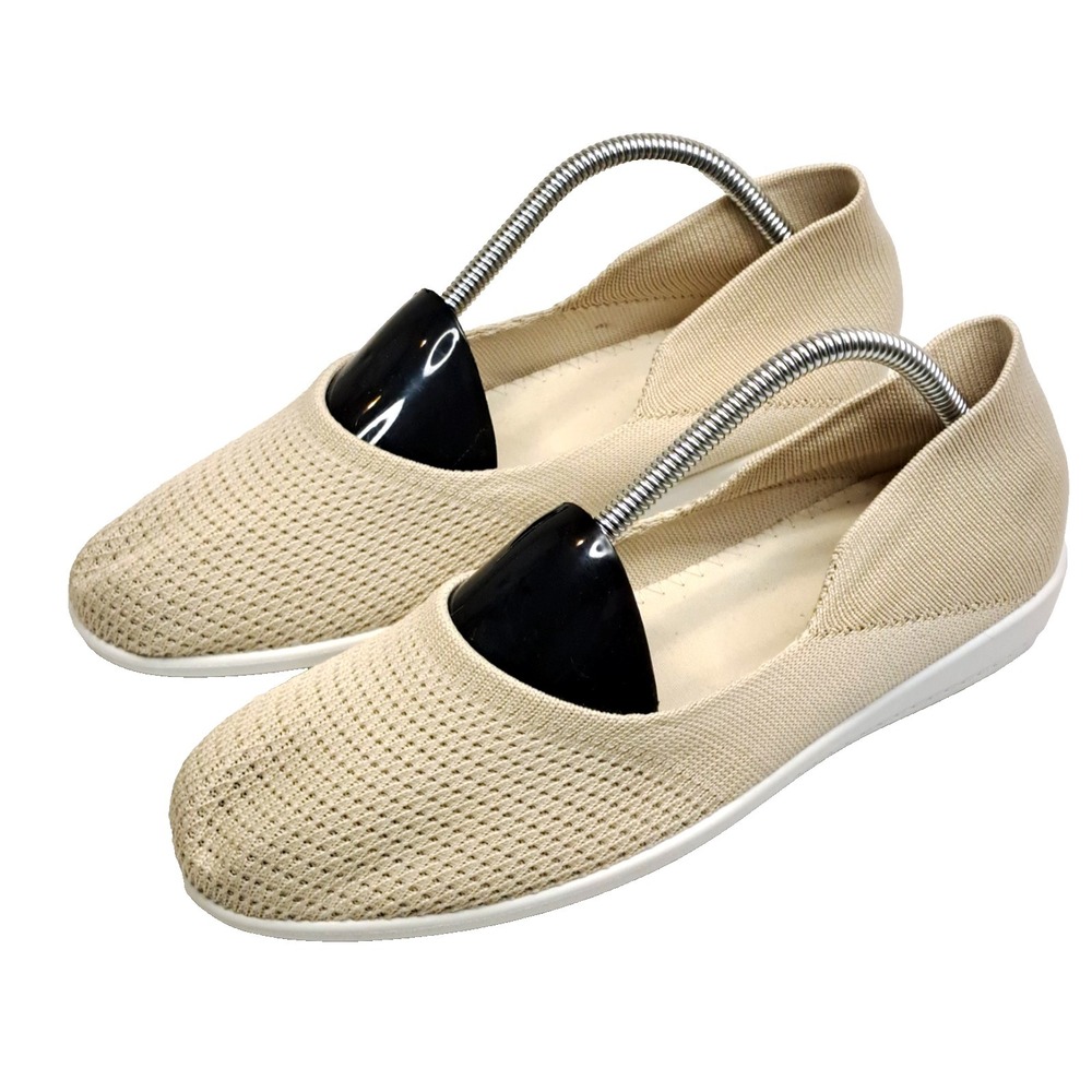 Knit Slip On Shoes Womens 11 / 42 Cream Knit NEW Without Box Casual Summer